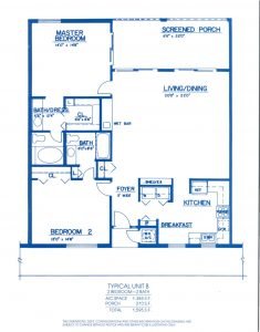 Floor Plans - Waterfront Condo - Smokehouse Harbour - Marco Island, FL